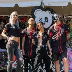 CLOTHES AND STUFF SULLIVAN KING X SCUMMY BEARS - SPINE COLLECTOR (BLACK) - BASEBALL JERSEY 5 CLOTHES AND STUFF SULLIVAN KING X SCUMMY BEARS - SPINE COLLECTOR (BLACK) - BASEBALL JERSEY