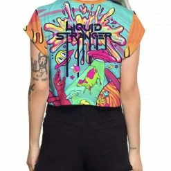 LIQUID STRANGER X SCUMMY BEARS - WEIRD & WONDERFUL - CROP TEE