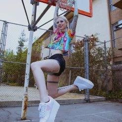 LIQUID STRANGER X SCUMMY BEARS - WEIRD & WONDERFUL - CROP TEE