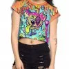 LIQUID STRANGER X SCUMMY BEARS - WEIRD & WONDERFUL - CROP TEE