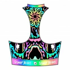 Scummy Bears CLOTHES AND STUFF POPSISKULLS - UNICORN TWIST - ZIPPERED SPORTS BRA