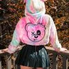 Scummy Bears SCUMMY DOODLE - FUZZY THINGZZ CROP HOODIE (UNICORN)