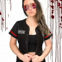 SULLIVAN KING X SCUMMY BEARS - SPINE COLLECTOR (BLACK) - CROP BASEBALL JERSEY JERSEYS